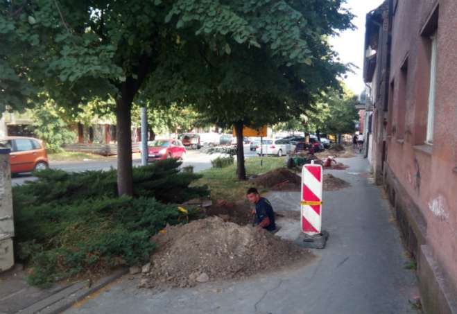 Radovi na postavljanju gasne mreže u centru Pančeva