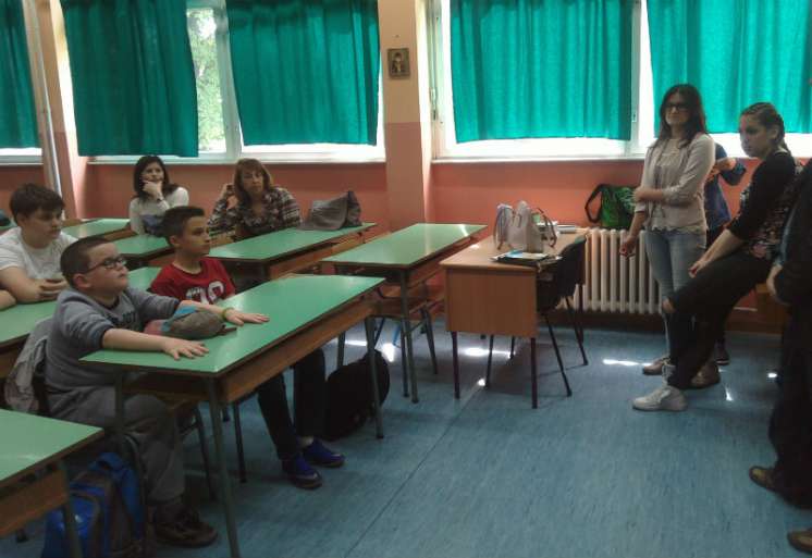 S predavanja u školi u Banatskom Brestovcu