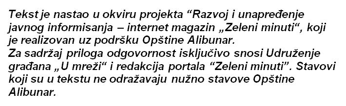natpis ispod teksta