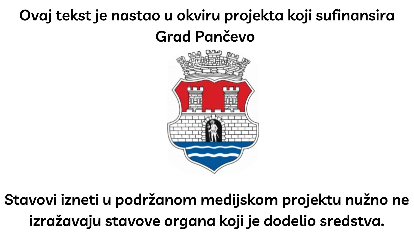 grad panevo sufinansira