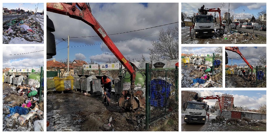 foto kolaz s ciscenja deponija po pancevu