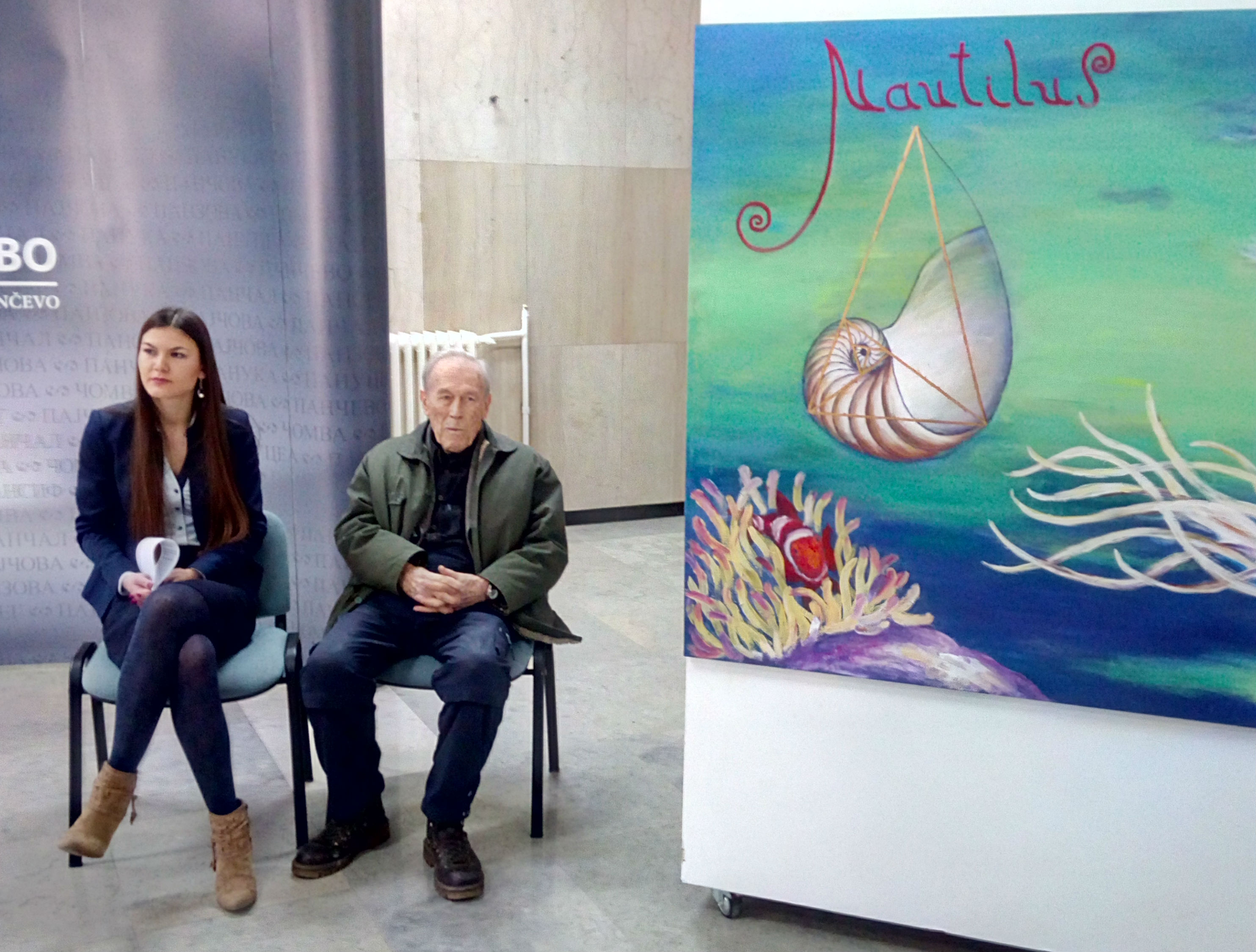 0 katarina banjai i alfred pezelj na otvaranju izlozbe