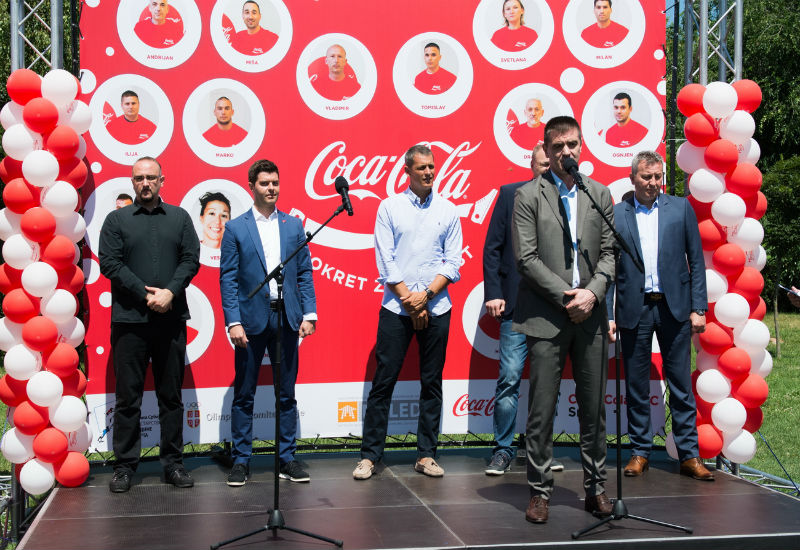 Predrag Peruničić na otvaranju Coca Cola aktivnih zona u Pančevu