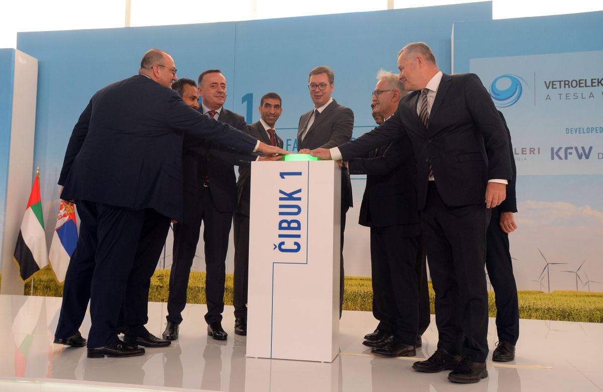 preds vucic na otvaranju vetroparka cibuk foto dimitrije goll