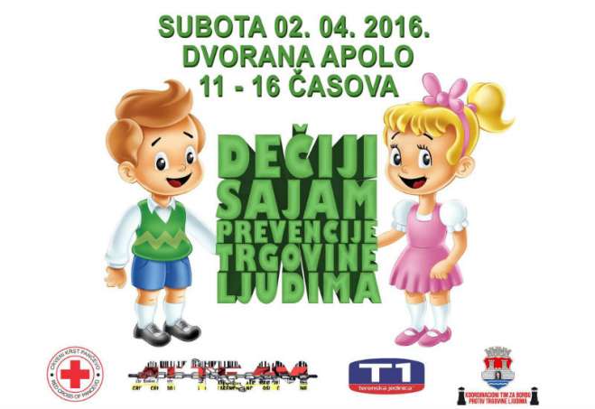Dečiji Sajam prevencije trgovine ljudima je namenjen deci predškolskog uzrasta, kao i učenicima nižih razreda osnovnih škola