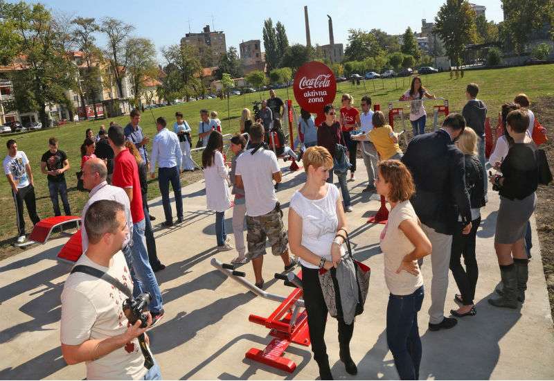 Ovako je bilo 2013. godine, na otvaranju Coca Cola aktivne zone na Tami&scaron;kom keju u Pančevu