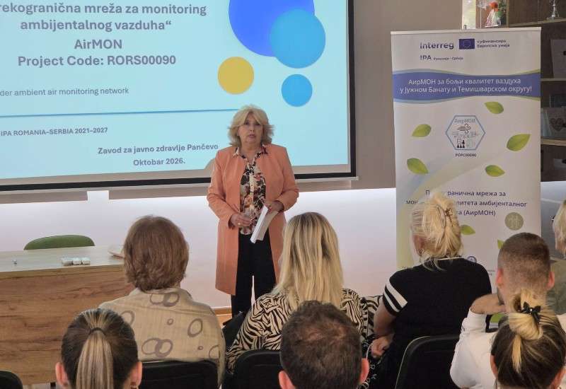 Dr Ljiljana Lazić, direktorka Zavoda za javno zdravlje Pančevo, rekla je da je projekat u drugoj godini realizacije i da su partneri nabavili potrebnu opremu i započeli planirana merenja