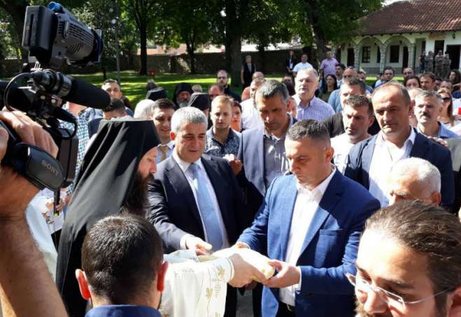 Bogdan Laban, gradonačelnik Grada Subotica u poseti Gračanici