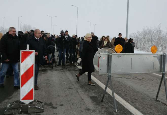 Detalj sa svečanosti otvaranja deonice