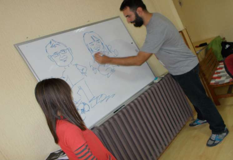 Radionice karikature Nikole Dragaša ovog vikenda, 14. i 15. maja, održane su ponovo u Banatskom Brestovcu