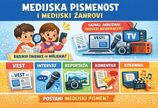 Medijska pismenost podrazumeva sposobnost da se informacije pronađu, analiziraju, procene i odgovorno koriste