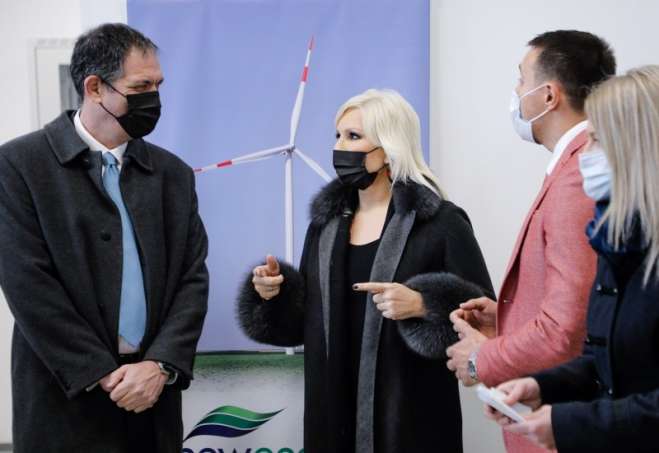 Prof.dr Zorana Mihajlović u obilasku Vetroelektrane Kovačica