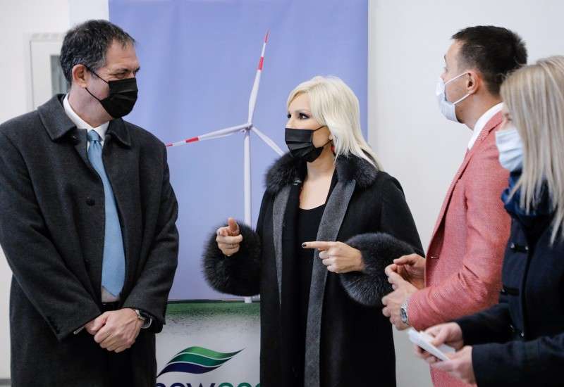 Prof.dr Zorana Mihajlović u obilasku Vetroelektrane Kovačica