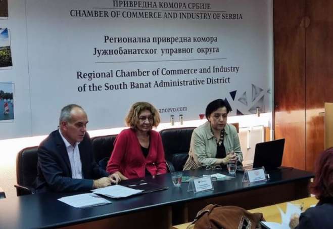 Predavanje i radionica održani su u prostorijama Privredne komore u Pančevu
