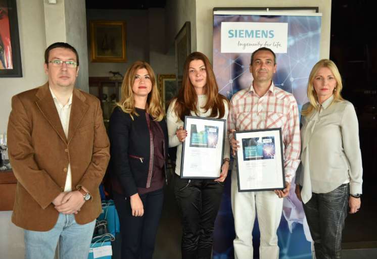 Pobednici Siemens-ovog takmičenja za novinare iz Srbije kojima su danas uručene nagrade